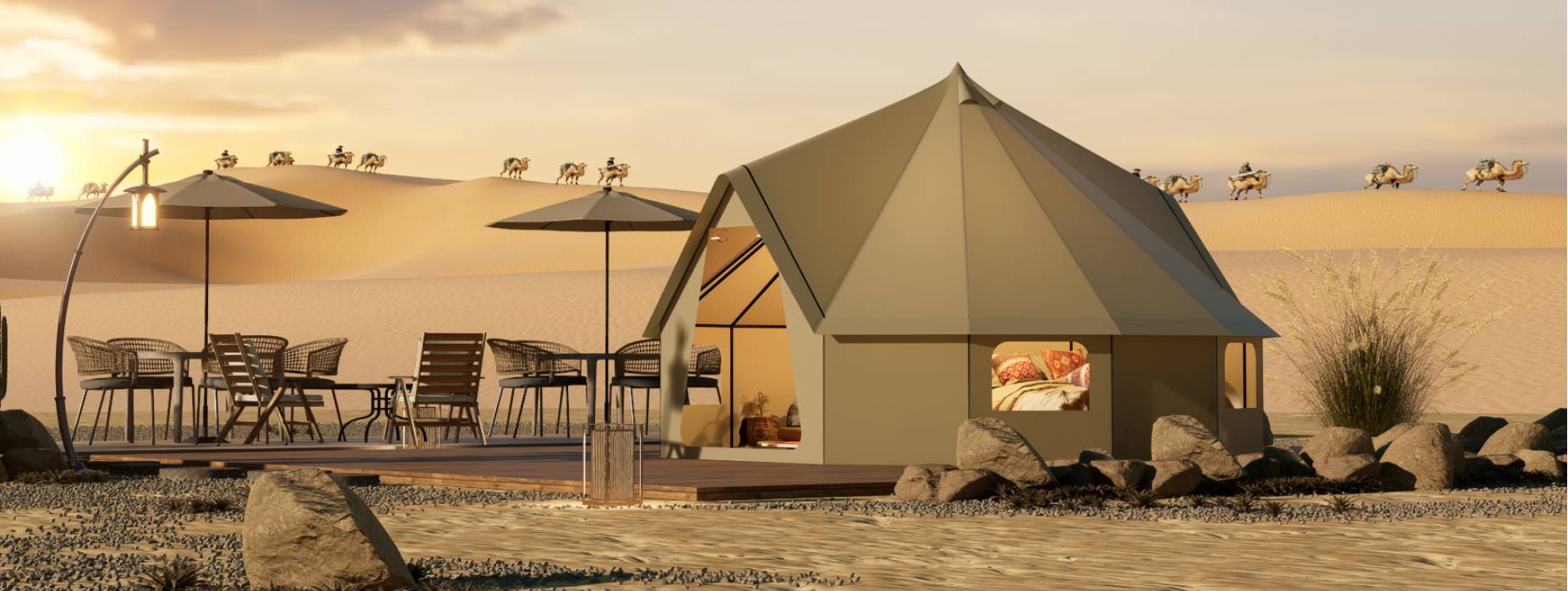 古城区露营酒店帐篷产品